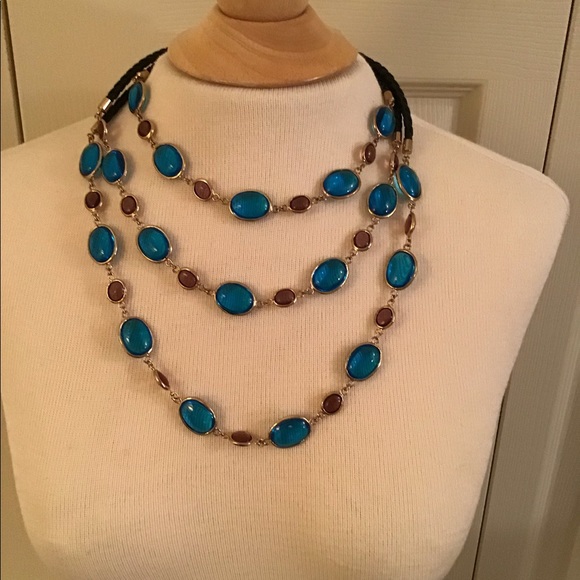 Daniela Swaebe “Candy” Crystals Statement Necklace - Picture 2 of 5